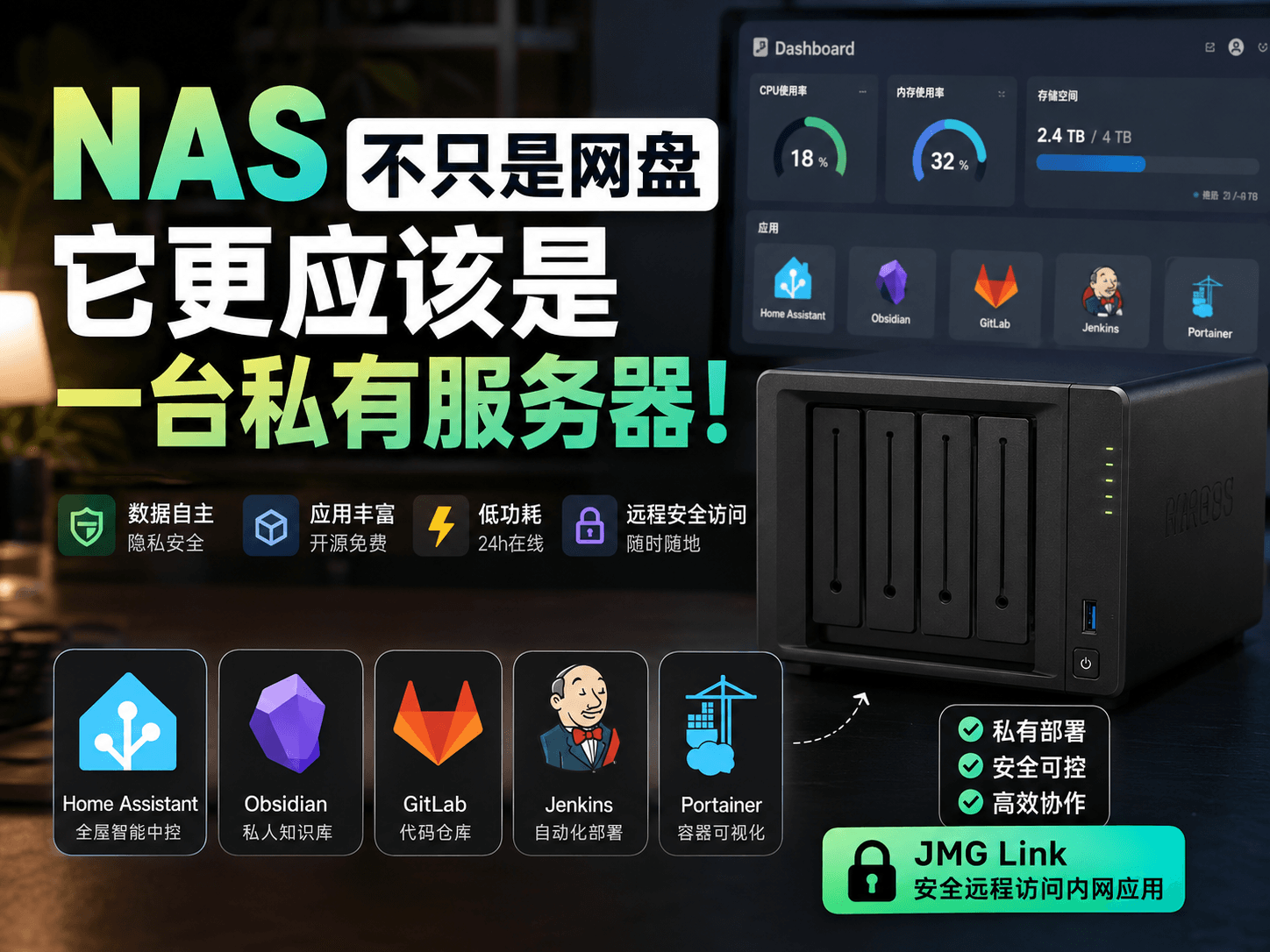 NAS 不只是网盘,它更应该是一台私有服务器