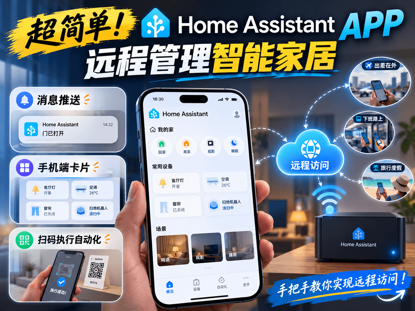 Home Assistant APP + JMGLink 远程管理智能家居